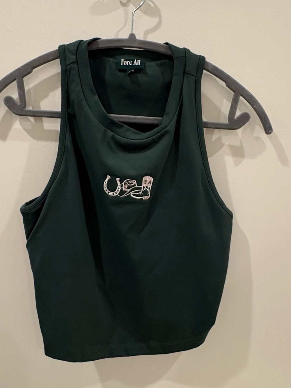 Fore All Women's Dark Green Athletic Tank Top